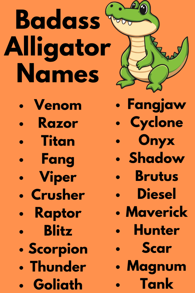 Badass Alligator Names