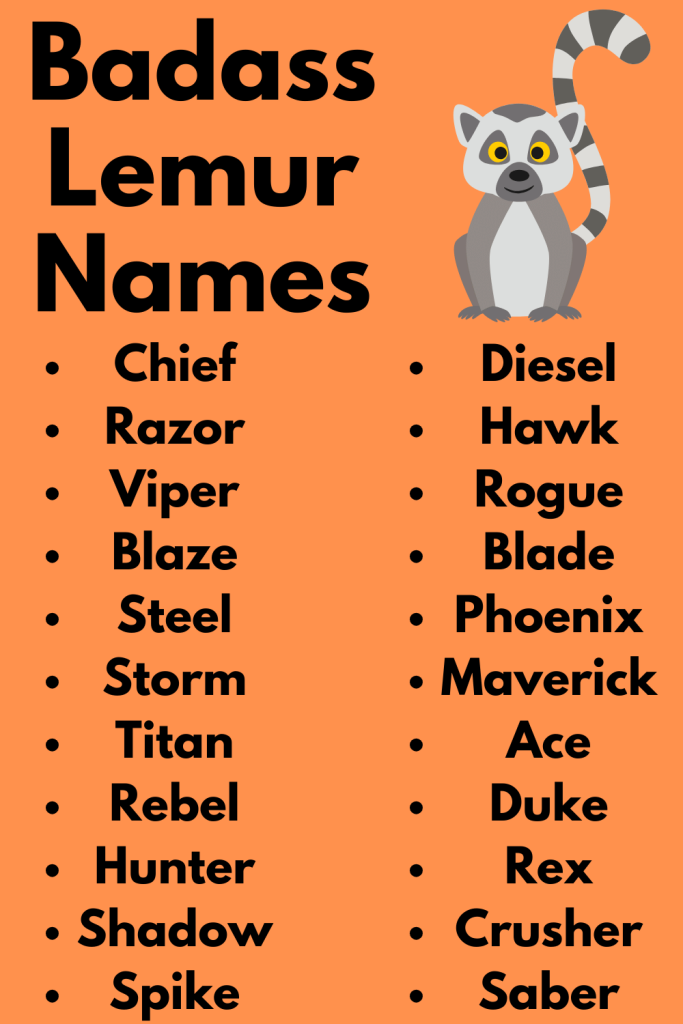 Badass Lemur Names