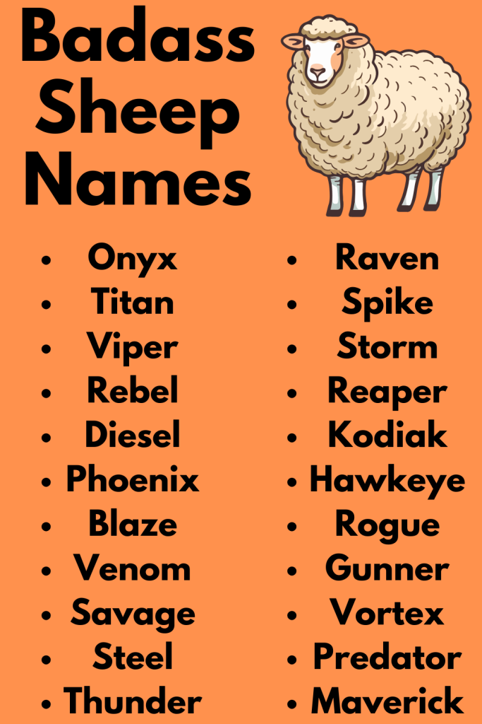 Badass Sheep Names