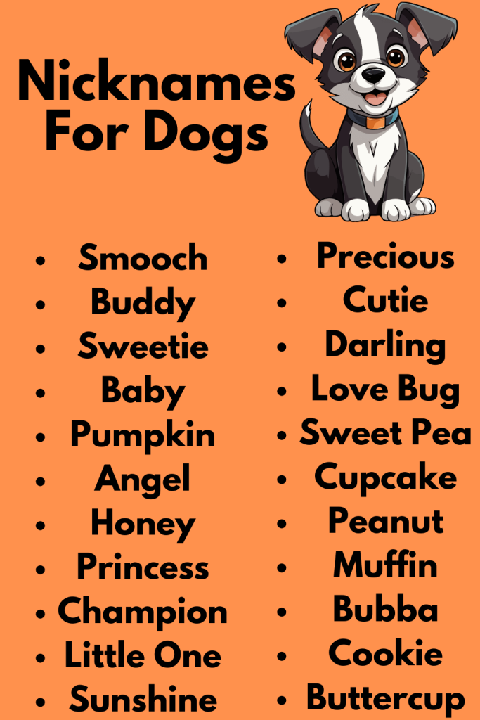 Nicknames For Dog 