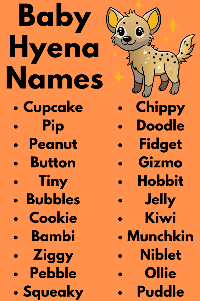 Baby Hyena Names