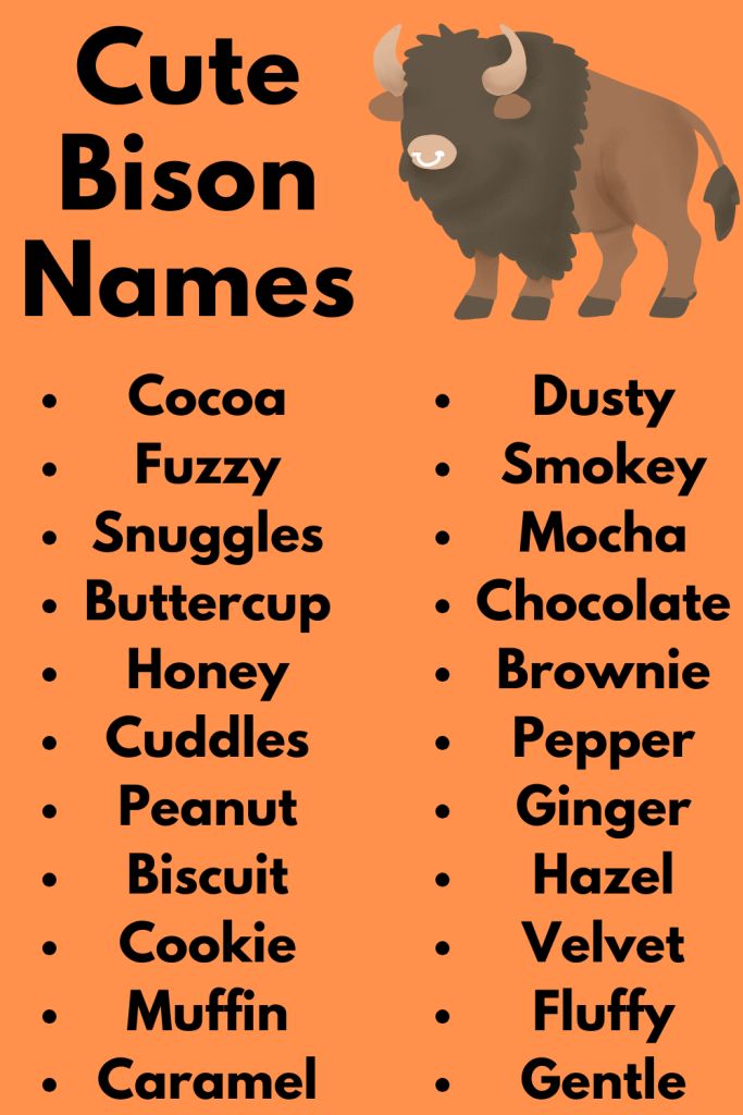 Cute Bison Names