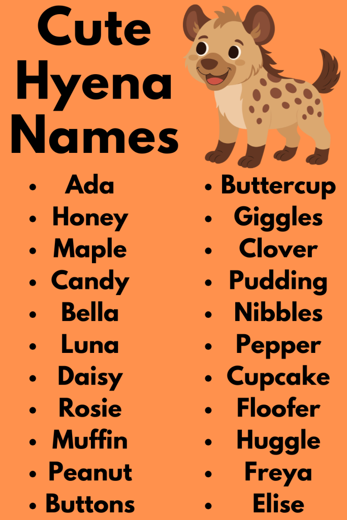 Cute Hyena Names