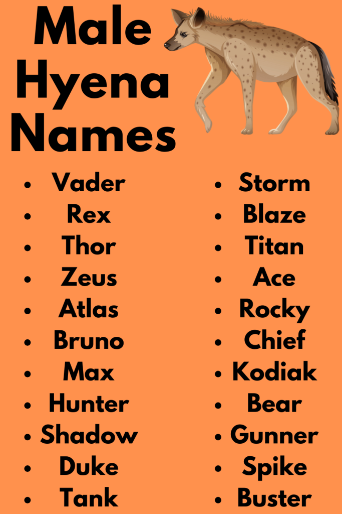 Male Hyena Names
