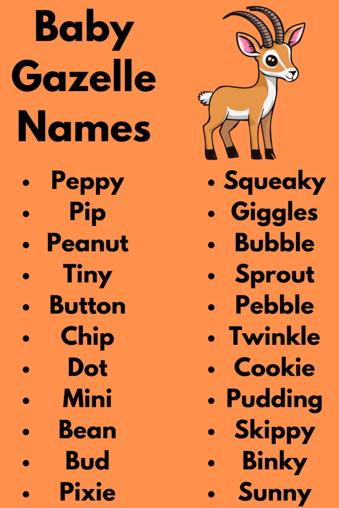Baby Gazelle Names