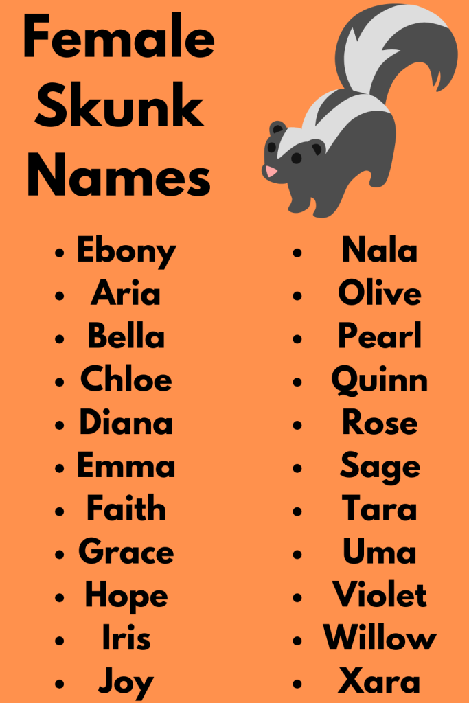 Female Skunk Names
