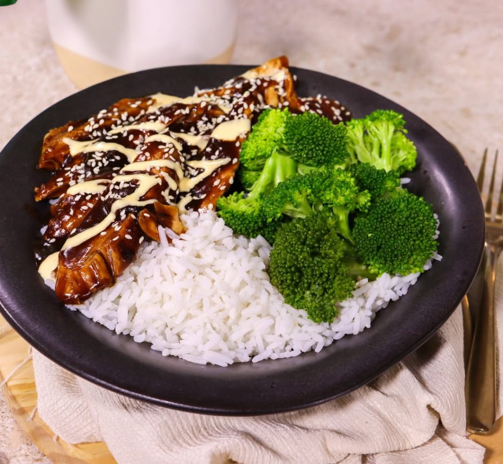 Sticky Chicken Rice Bowls recipe