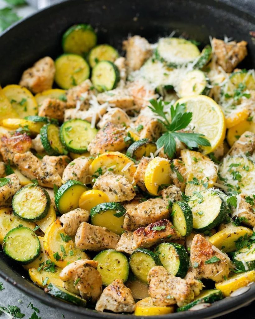 Healthy Chicken Breast Zucchini Squash recipe