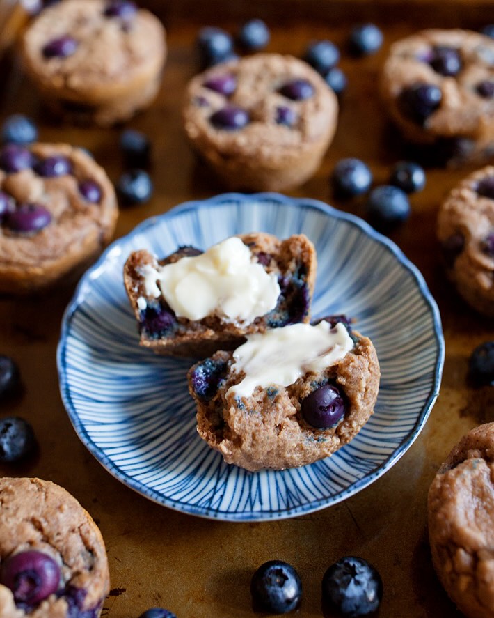 Homemade Blueberry Protein Muffins recipe