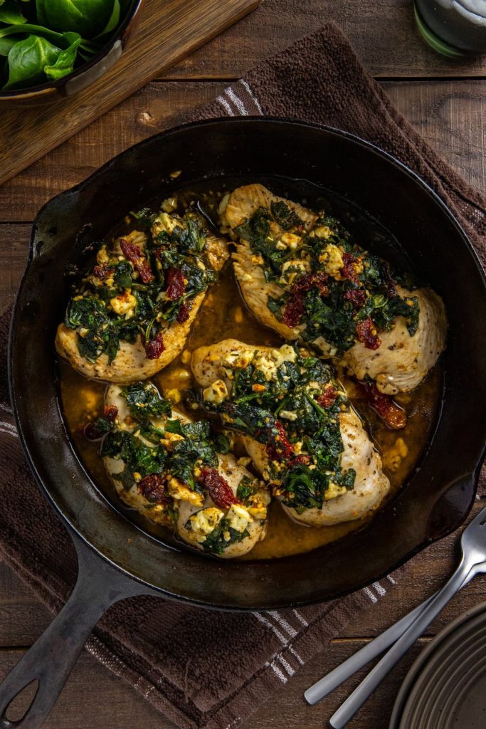 Spinach and Feta Baked Chicken recipe