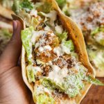 Smash Chicken Caesar Tacos recipe