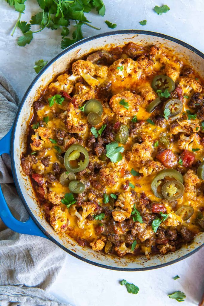 Ground Beef Cauliflower Skillet recipe