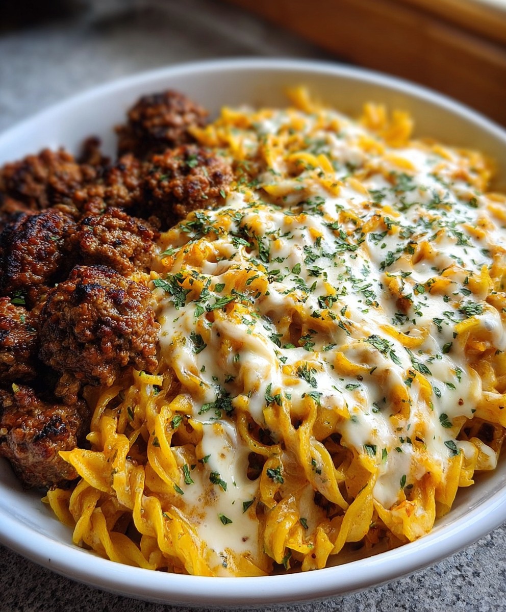 Creamy Beef Pasta recipe