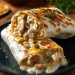 Cheesy Garlic Chicken Wraps