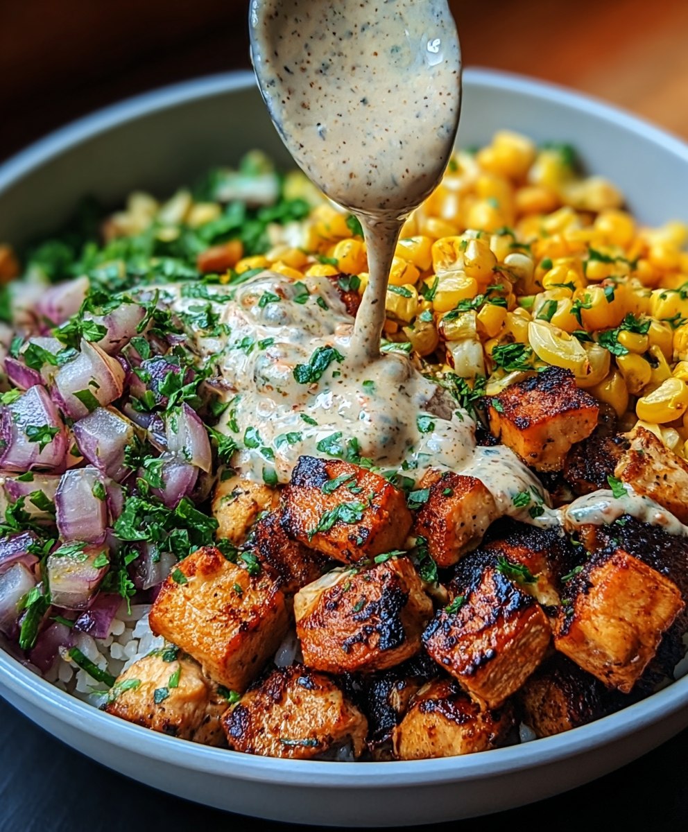 Street Corn Chicken Bowl recipe