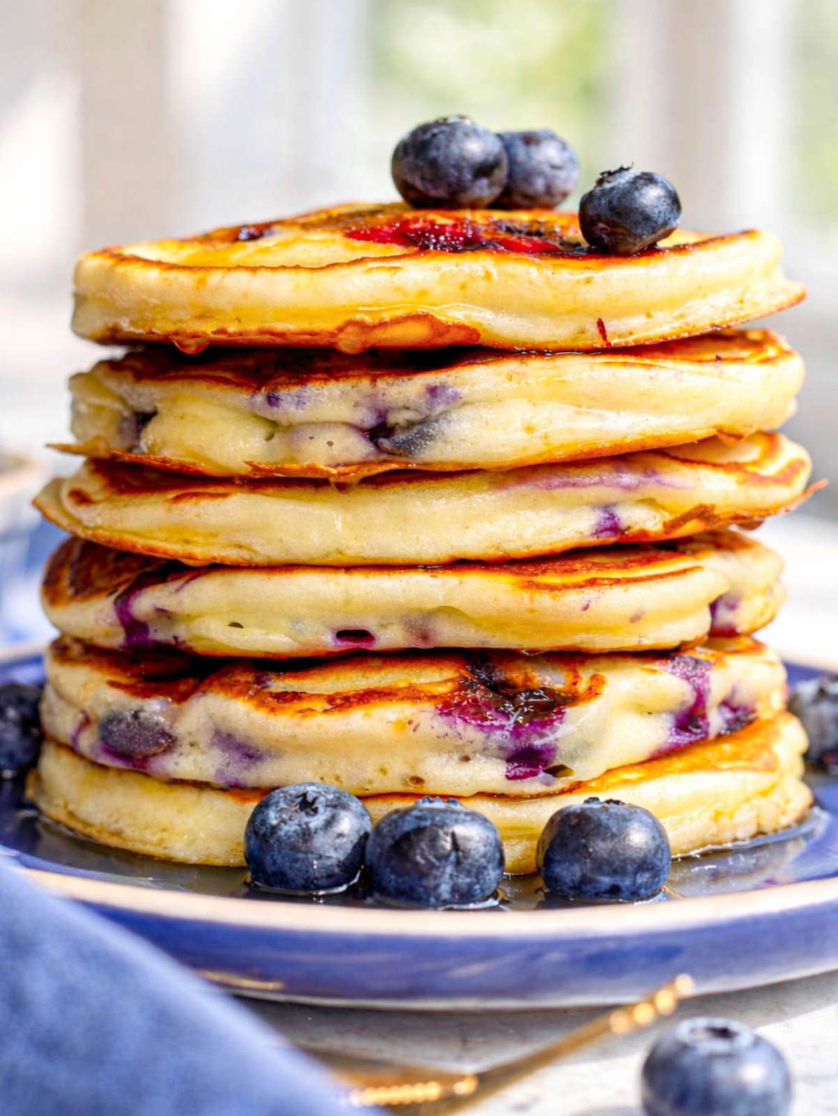 Best Greek Yogurt Pancakes with Blueberries recipe