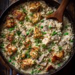 Creamy Smothered Chicken and Rice recipe