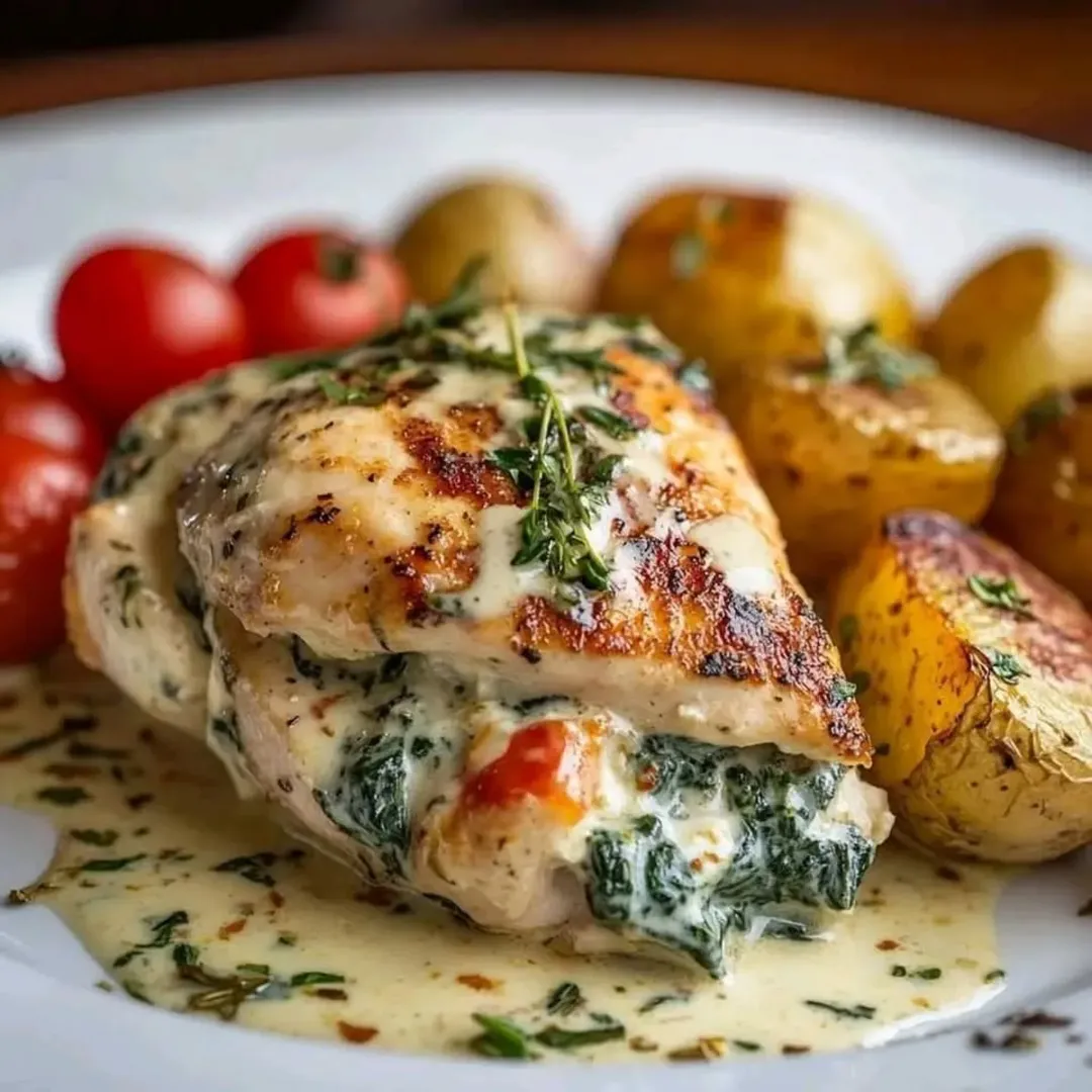 Spinach Stuffed Chicken Breast recipe