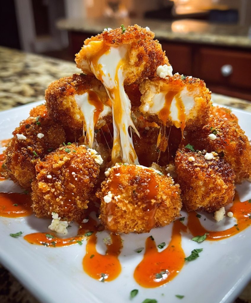 Buffalo Chicken Mozzarella Sticks recipe