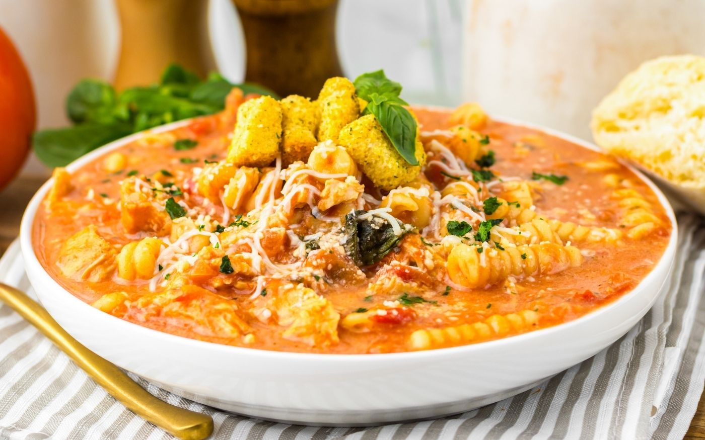 Crockpot Chicken Parmesan Soup recipe