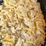 Crockpot Garlic Parmesan Chicken Pasta recipe