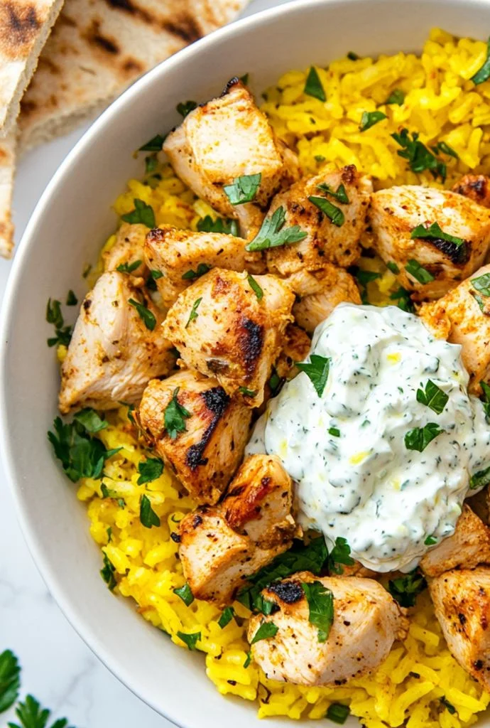 Dump And Bake Chicken Tzatziki With Rice  Recipe