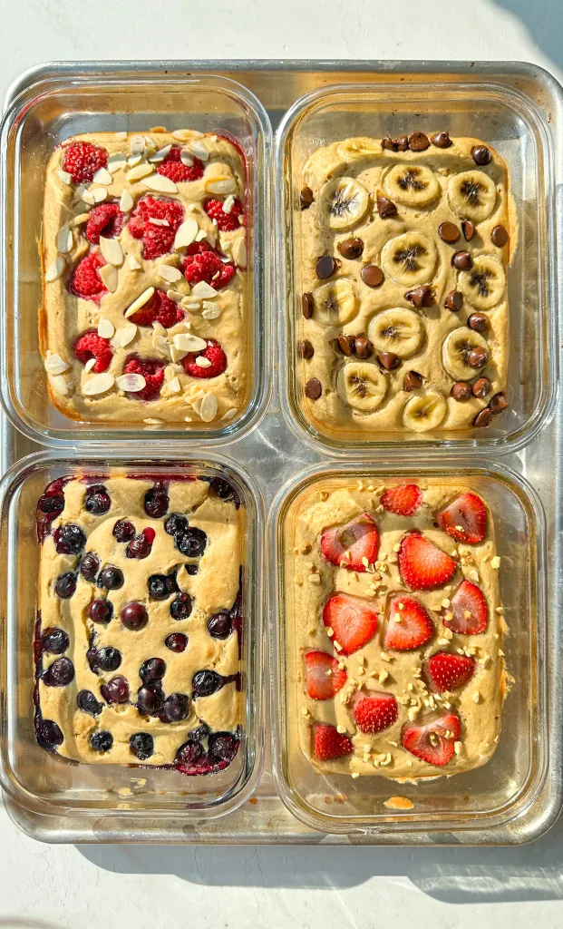 Baked Protein Pancake Bowls recipe