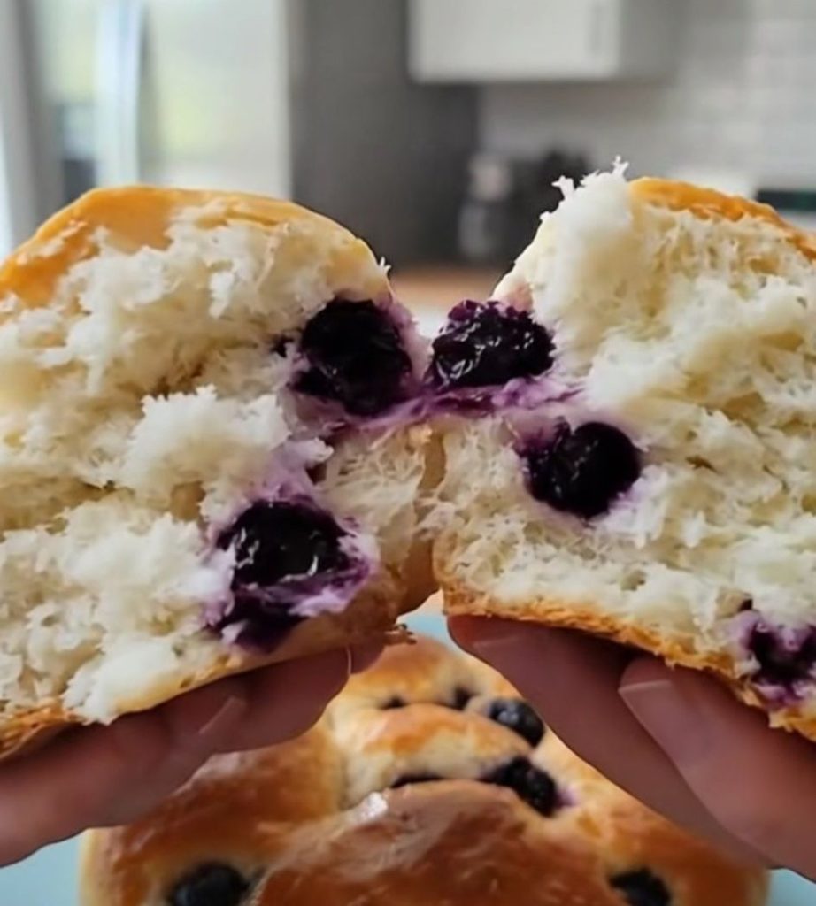 Cottage Cheese Blueberry Cloud Bread recipe