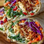 Thai Chicken Wrap with Crunchy Asian Slaw recipe