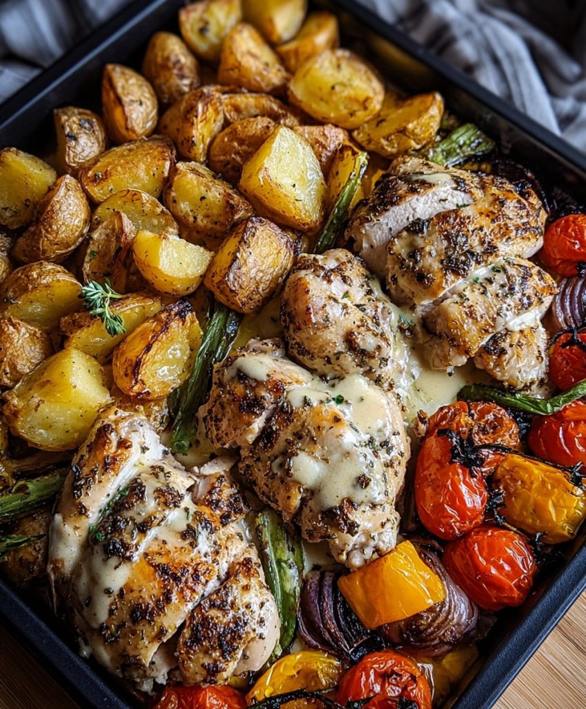 Sheet Pan Garlic Butter Chicken recipe