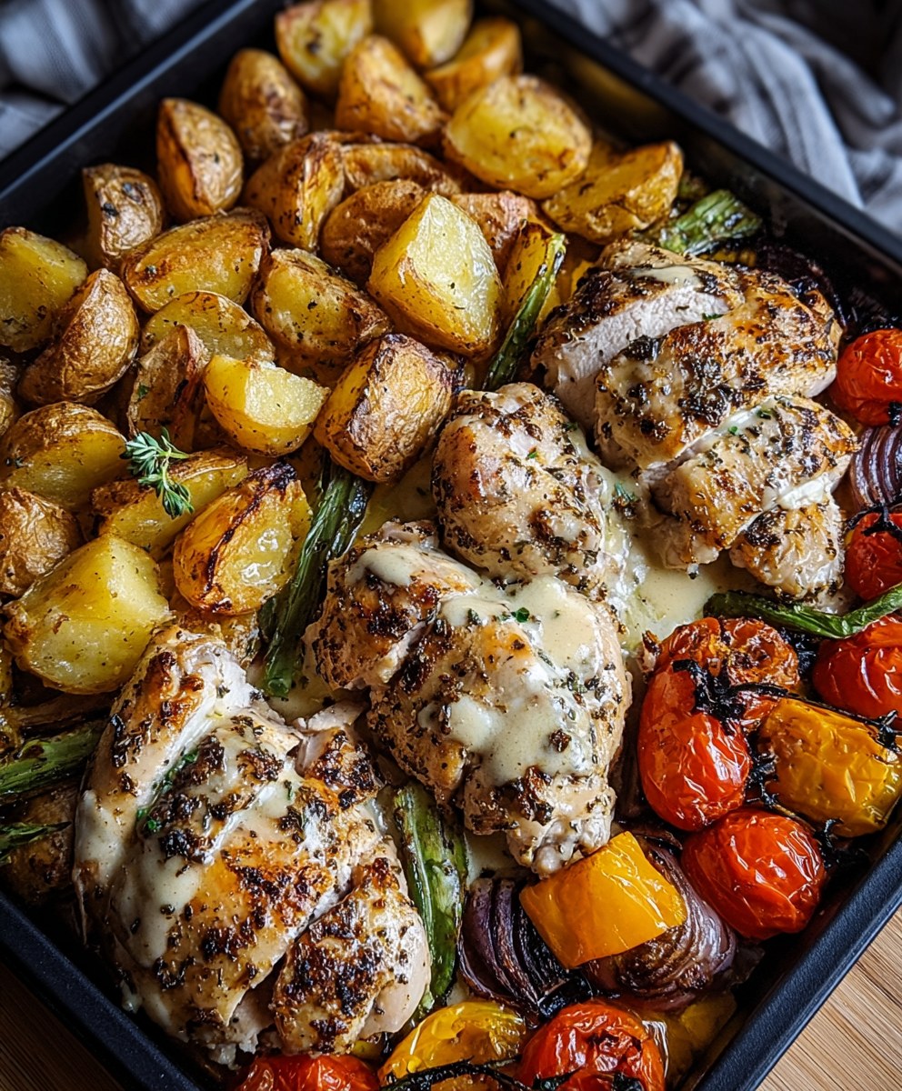 Sheet Pan Garlic Butter Chicken recipe
