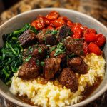 Garlic Butter Beef Rice recipe