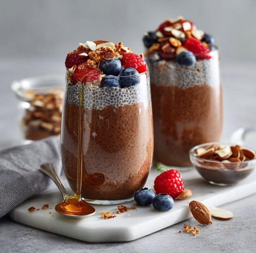 Easy High Protein Chocolate Chia Pudding recipe