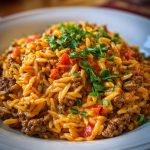Ground Beef Orzo recipe