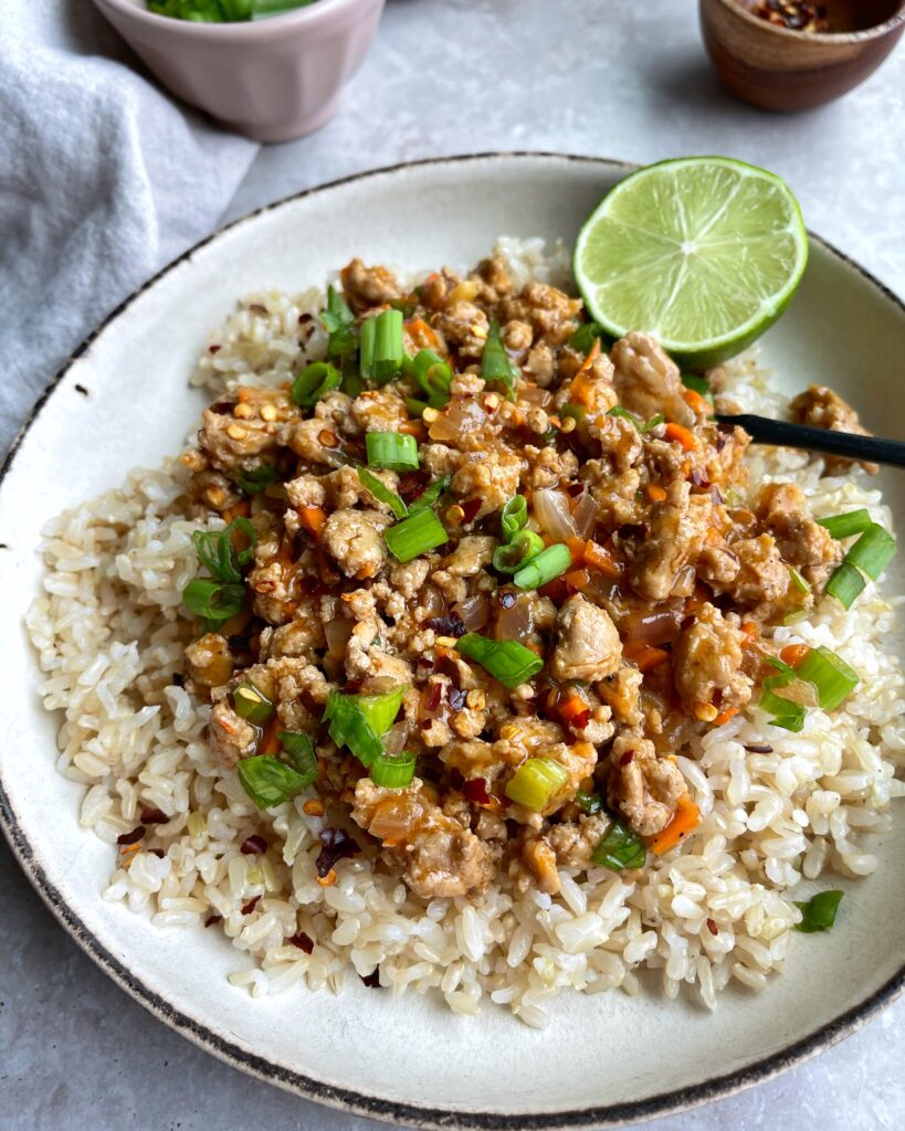 Ground Turkey Rice Bowls recipe
