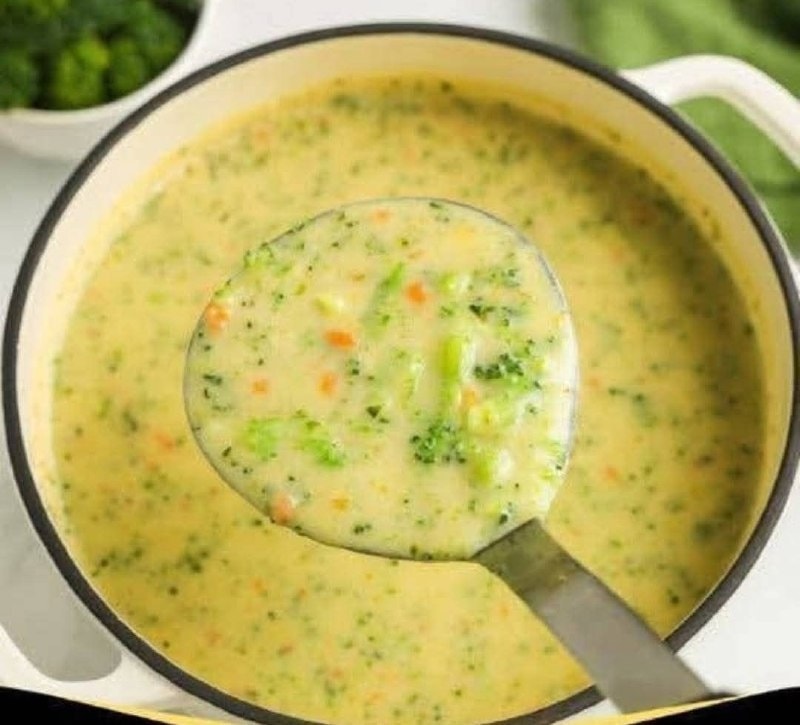High Protein Broccoli Cheddar Soup recipe