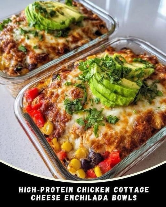 Cottage Cheese Enchilada Bowl recipe