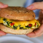 High Protein Low Calorie Breakfast Sandwich