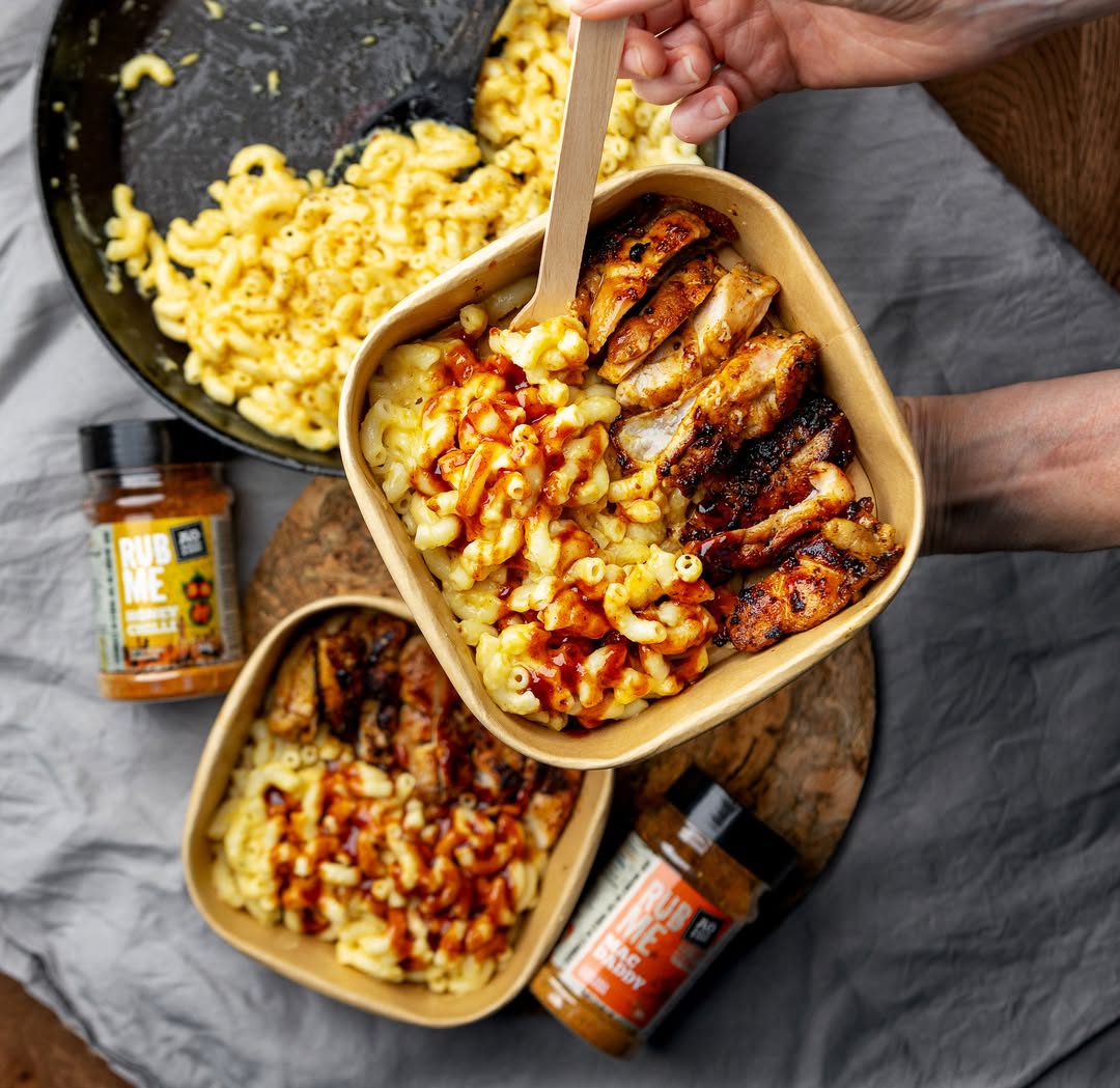 Honey BBQ Chicken Mac Cheese recipe