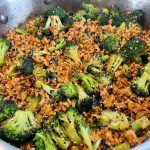 Best Honey Sriracha Ground Chicken and Broccoli recipe