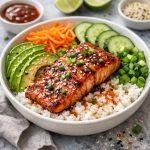 Honey Sriracha Salmon Bowls recipe