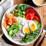 Cottage Cheese Salad with Smoked Salmon recipe