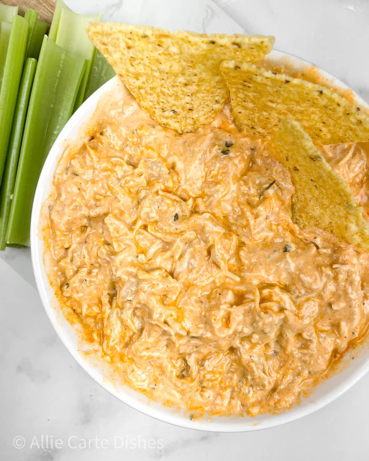 Greek Yogurt Buffalo Chicken Dip recipe