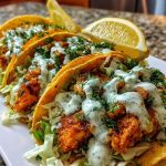 Dill Pickle Ranch Smash Chicken Tacos recipe
