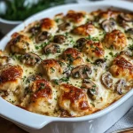 Best Keto Garlic Mushroom Chicken Casserole recipe
