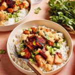Spicy Salmon Bowls with Coconut Rice recipe