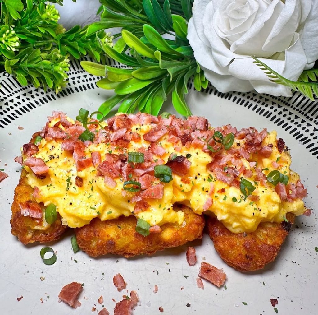 Protein Breakfast Loaded Hash Browns recipe