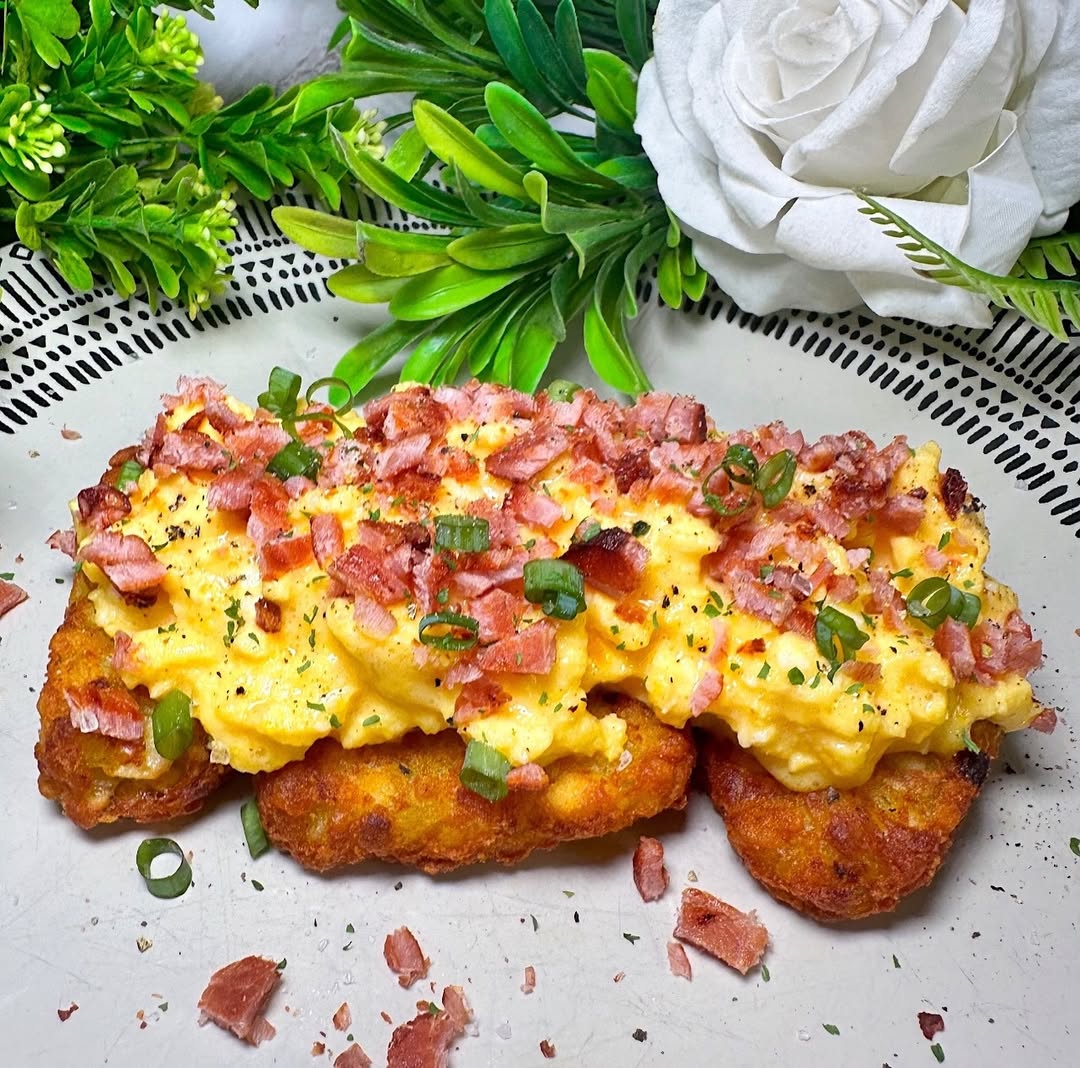Protein Breakfast Loaded Hash Browns recipe