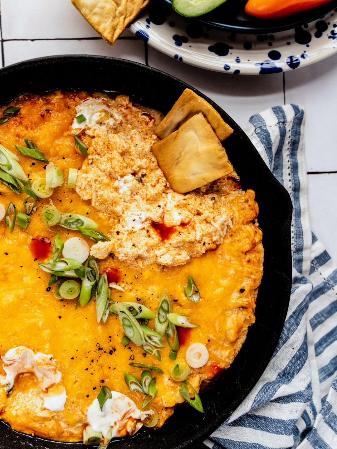 Cottage Cheese Buffalo Chicken Dip recipe