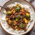 Sweet Chili Chicken Brussels Sprouts recipe